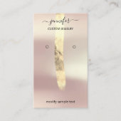 Logo juwelen Kaart Social Media Gold Roos Visitekaartje (Voorkant)