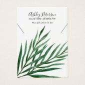 logo juwelen ketting voor tropisch palmblad visitekaartje (Voorkant)