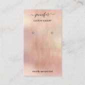 Logo juwelenkaart Sociale media Roos Blush Visitekaartje (Voorkant)