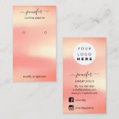 Logo juwelenkaart Sociale media Roos Blush Visitekaartje (Voorkant / Achterkant)