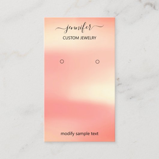 Logo juwelenkaart Sociale media Roos Blush Visitekaartje (Voorkant)