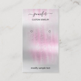 Logo juwelenkaart Sociale media Zilver Grijze Roos Visitekaartje