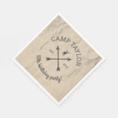Logo Kampnaam Verjaardagsfeestje Servet (Hoek)