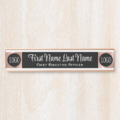 Logo Kantoor Deur Tekens Naam Bord Deurbordje (Voorkant)