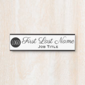 Logo Kantoor Onderste zakelijke onderneming Deurbordje (Voorkant)