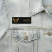 Logo Kapsalon Luxe Gouden Adelaar Kapper Naamplaatje (In situ)