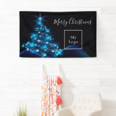 Logo kerstboomblauw spandoek (Insitu)
