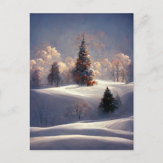 Logo kerstboomstructuur Briefkaart (Voorkant)