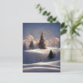 Logo kerstboomstructuur Briefkaart (Staand voorkant)
