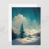 Logo kerstboomstructuur Briefkaart (Voorkant / Achterkant)