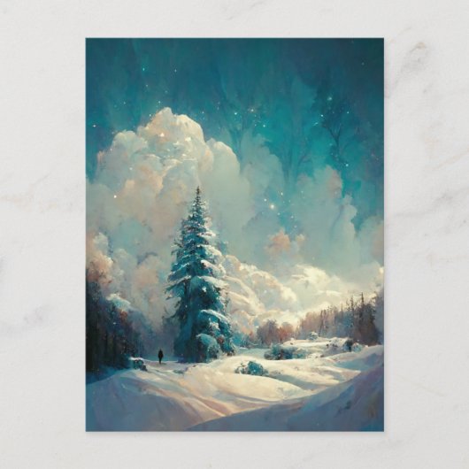 Logo kerstboomstructuur Briefkaart (Voorkant)