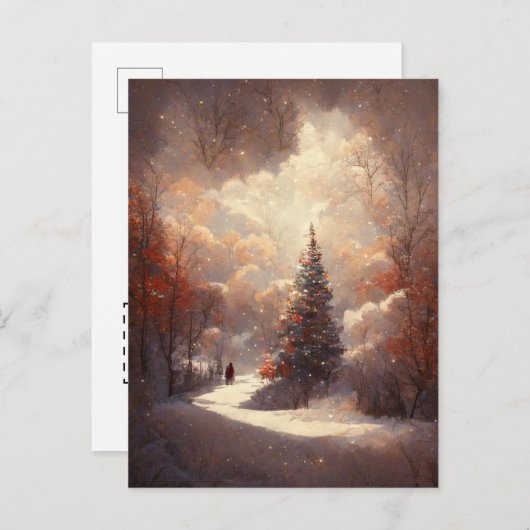 Logo kerstboomstructuur Briefkaart (Voorkant / Achterkant)