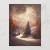 Logo kerstboomstructuur Briefkaart (Voorkant)