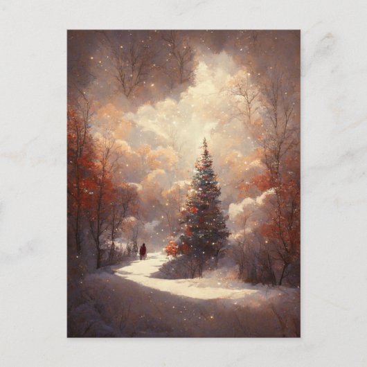 Logo kerstboomstructuur Briefkaart (Voorkant)