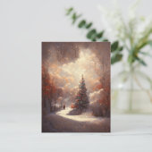 Logo kerstboomstructuur Briefkaart (Staand voorkant)