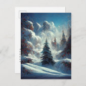 Logo kerstboomstructuur Briefkaart (Voorkant / Achterkant)