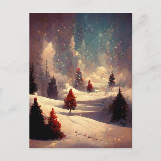 Logo kerstboomstructuur Briefkaart (Voorkant)