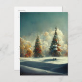 Logo kerstboomstructuur Briefkaart (Voorkant / Achterkant)