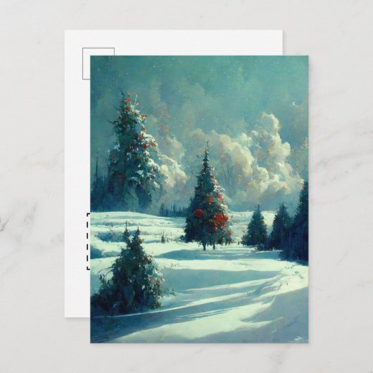 Logo kerstboomstructuur Briefkaart (Voorkant / Achterkant)