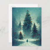 Logo kerstboomstructuur Briefkaart (Voorkant / Achterkant)