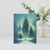 Logo kerstboomstructuur Briefkaart (Staand voorkant)