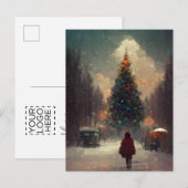 Logo kerstboomstructuur Briefkaart (Voorkant / Achterkant)