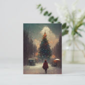 Logo kerstboomstructuur Briefkaart (Staand voorkant)