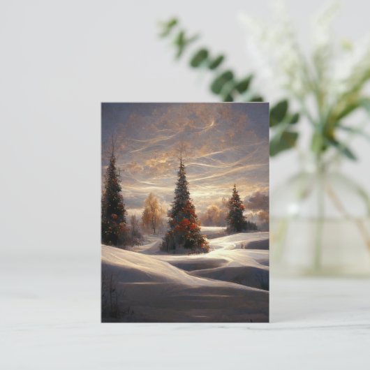 Logo kerstboomstructuur Briefkaart (Staand voorkant)