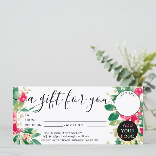 Logo kerstcadeau voor kerstcadeau (Staand voorkant)