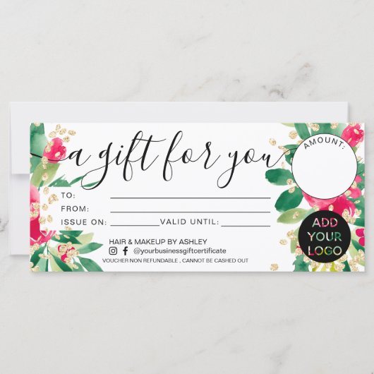 Logo kerstcadeau voor kerstcadeau (Voorkant)