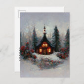 Logo kerstcadeaus 2 Briefkaart voor zakelijk gebru (Voorkant / Achterkant)