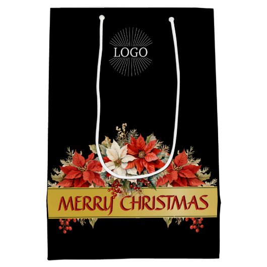 Logo Kerstcadeautentas Medium Cadeauzakje (Achterkant)