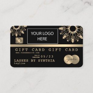 Logo kerstcreditcard Cadeaubon Visitekaartje