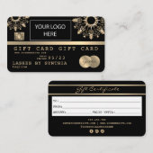 Logo kerstcreditcard Cadeaubon Visitekaartje (Voorkant / Achterkant)