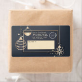 Logo kerstfeestdag Moderne zakelijke verzending Etiket (Insitu)