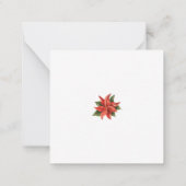 Logo kerstkaart voor zakelijk gebruik notitiekaartje (Achterkant)