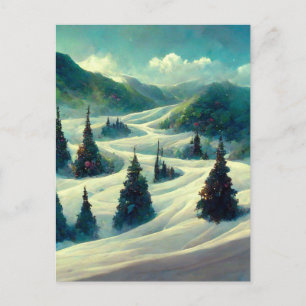 Logo kerstlandschap Briefkaart