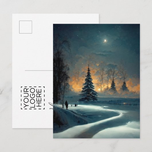 Logo kerstster Briefkaart 2 (Voorkant / Achterkant)