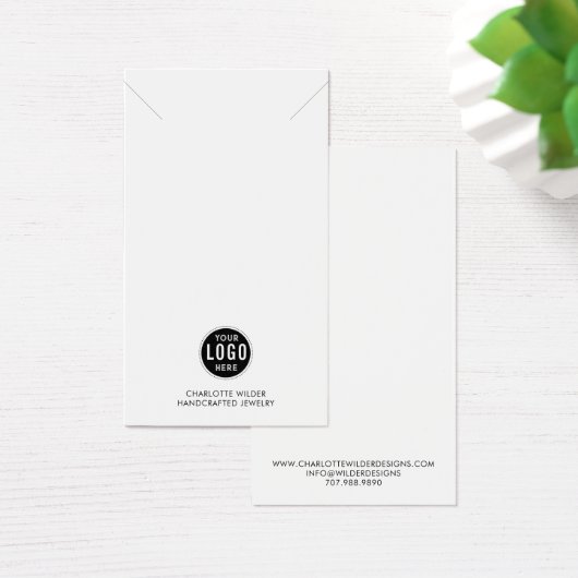 Logo Ketting Sieraden Display Kaart (Bureau)