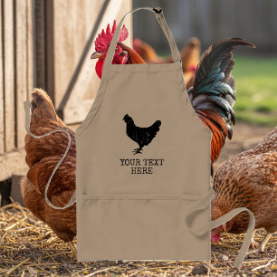  logo kipsilhouette BBQ Standaard Schort