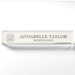 Logo Klassiek Vintage Elegant Zakelijk Naambordje