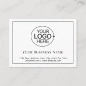 Logo Kleding Verzorgingsinstructies Product Insert Visitekaartje (Voorkant)