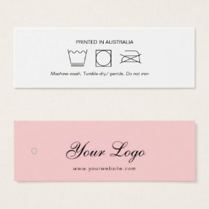 Logo Kledingkleding Hang Label Mini Visitekaartjes