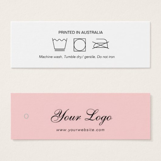 Logo Kledingkleding Hang Label Mini Visitekaartjes (Voorkant /achterkant)