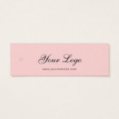 Logo Kledingkleding Hang Label Mini Visitekaartjes (Achterkant)