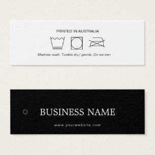 Logo Kledingkleding Hang Label Mini Visitekaartjes