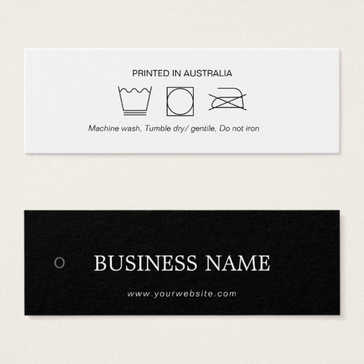 Logo Kledingkleding Hang Label Mini Visitekaartjes (Voorkant /achterkant)