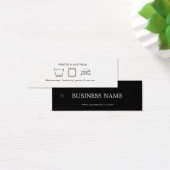 Logo Kledingkleding Hang Label Mini Visitekaartjes (Bureau)
