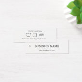 Logo Kledingkleding Hang Label Mini Visitekaartjes (Bureau)