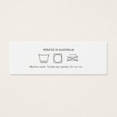 Logo Kledingkleding Hang Label Mini Visitekaartjes (Voorkant)